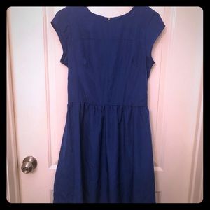 Flirty Cobalt Blue Midi Dress